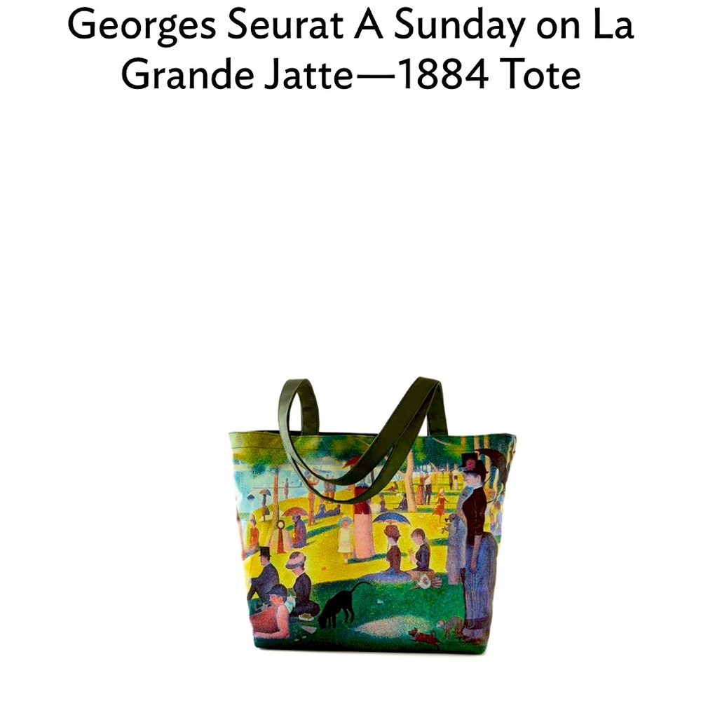 From the Art Institute of Chicago: George’s Seurat’s nylon tote
